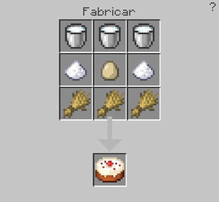 ¿Cómo craftear un ️ pastel en Minecraft?