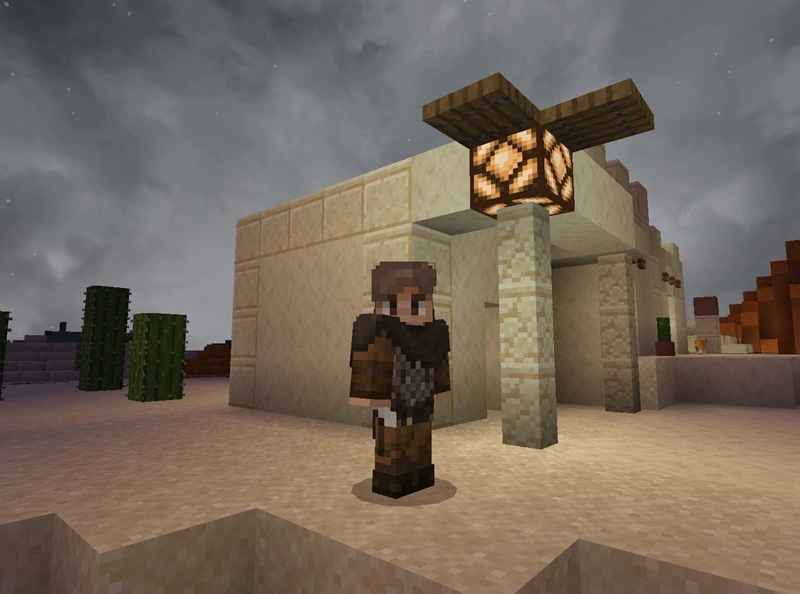 lámpara de redstone Minecraft