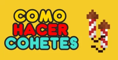 como hacer cohetes minecraft bedrock 2023