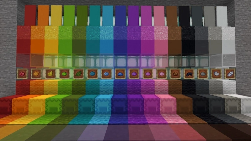 Tintes Colores Minecraft