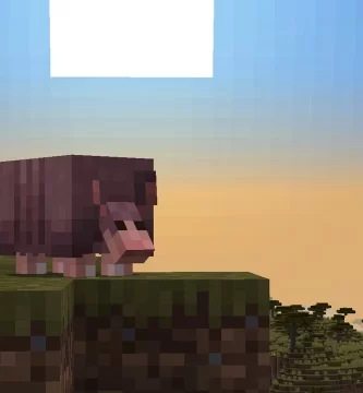 Un mob pacífico llamado armadillo de Minecraft